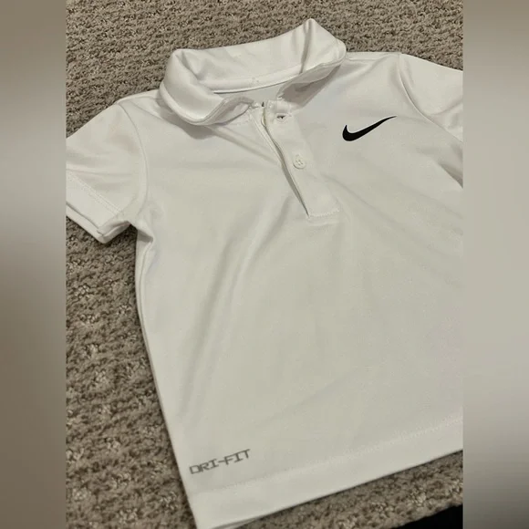 Nike Dri-FIT White Polo and Black Shorts - Infant - Picture 4 of 8